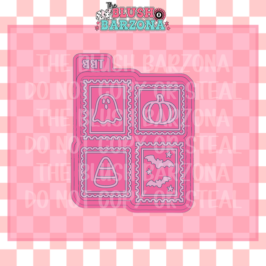 Halloween Stamp Collage Freshie Mold