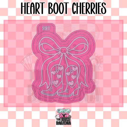 Heart Boot Cherries Freshie Mold