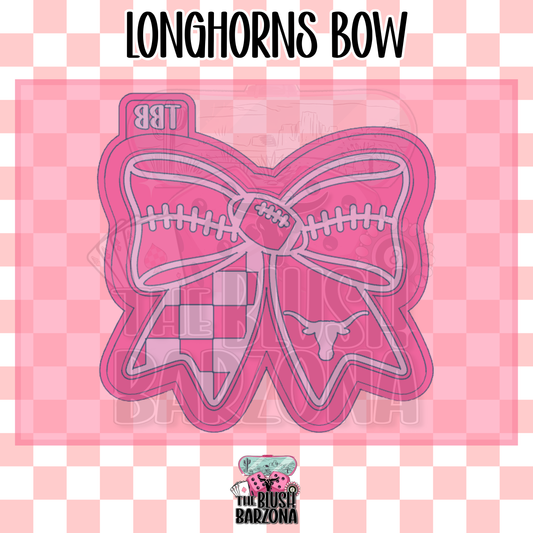 Longhorns Bow Freshie Mold
