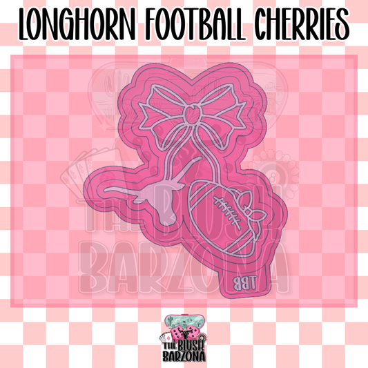 Longhorn Football Cherries Freshie Mold
