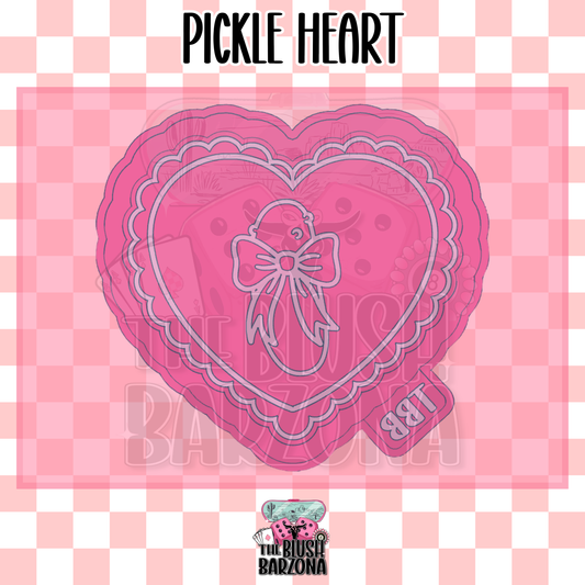 Pickle Heart Freshie Mold