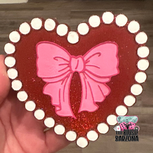 Pearl Heart with Bow