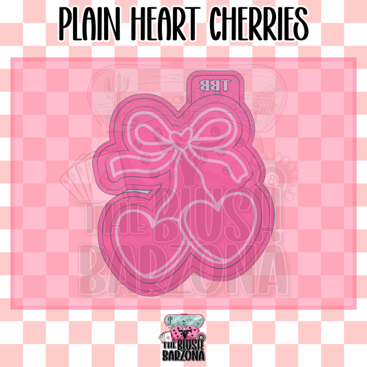 Plain Heart Cherries Freshie Mold