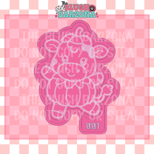 Pumpkin Cow Freshie Mold