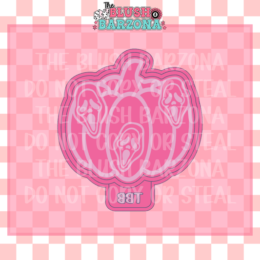 Scream Pumpkin Freshie Mold