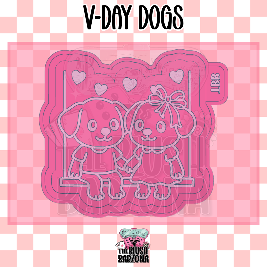 V-Day Dogs Freshie Mold