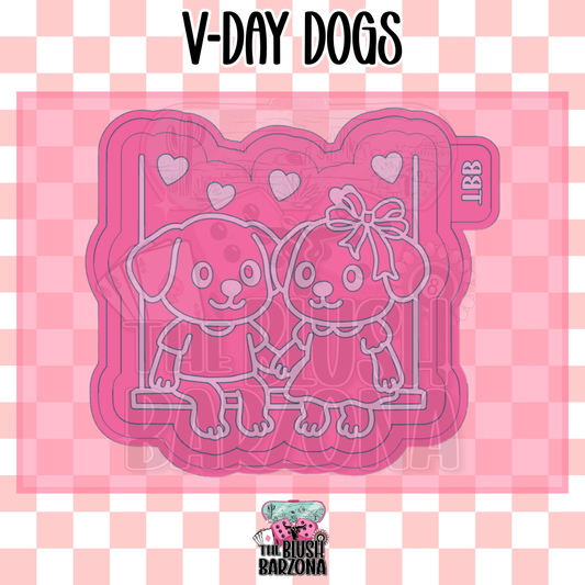 V-Day Dogs Freshie Mold