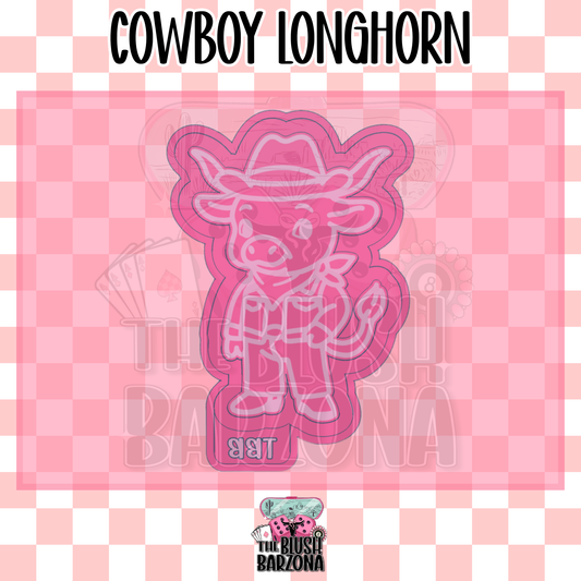 Cowboy Longhorn Freshie Mold